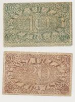 Pécs 1919. 10f + 20f T:III
Adamo PÉC-13.1, PÉC-13.2