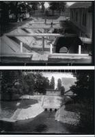 cca 1950 Szentes és a tiszai vashíd között levő átemelő szivattyú gépháza, Lőcsey Árpád csongrádi vá...