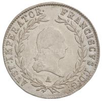 Ausztria 1815A 20kr Ag "I. Ferenc" (6,5g) T:2,2- /  Austria 1815A 20 Kreuzer Ag "Franz I" (6,5g) C:XF,VF Krause KM#2142