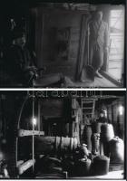 cca 1936 Gőzmalom Bács-Kiskun megyében, Lőcsey Árpád kecskeméti vándorfényképész hagyatékában őrzött...