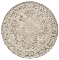 Ausztria 1831A 20kr Ag "I. Ferenc" (6,64g) T:2 / 
Austria 1831A 20 Kreuzer Ag "Franz...