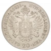 1835E 20kr Ag "I. Ferenc" (6,69g) T:2 / 
Hungary 1835E 20 Kreuzer Ag "Franz I" ...