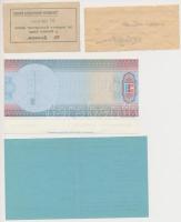 3db-os vegyes utazási csekk és csekk tétel, közte DN "Dresdner Bank" kitöltetlen csekkje +...