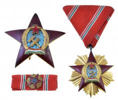 1949. "A Magyar Népköztársasági Érdemrend IV. fokozata" zománcozott, aranyozott Br kitünte...