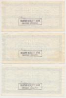 Románia DN "Banca Romana de Comert Exterior"
500L utazási csekk (3x) sorszámkövetők, bély...