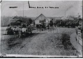 cca 1935 Szolnok, Bakai Gyula cementáru gyára és fatelepe, Lőcsey Árpád kecskeméti vándorfényképész ...