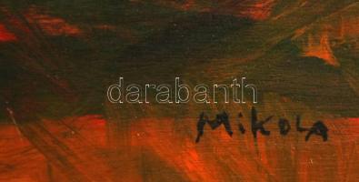 Mikola jelzéssel: Szénaboglya. Olaj, falemez, 38×43 cm