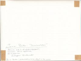 cca 1980 Jenei Péter: Ismeretlen (Esztergomi köztemető), feliratozott vintage fotóművészeti alkotás,...