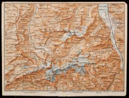 Baedeker, Karl: Die Schweiz nebst den angrenzenden Teilen von Oberitalien, Savoyen und Tirol. Handbu...