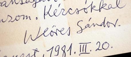1981 Weöres Sándor (1913-1989) Kossuth és Baumgarten-díjas magyar költő, író, műfordító, irodalomtud...