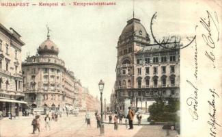 Budapest VIII. Kerepesi út, villamos (fa)