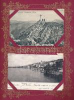 Érintetlen képeslap gyűjtemény 400 férőhelyes albumban az 1900-as évek elejéről, főleg magyar és kül...
