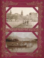 Érintetlen képeslap gyűjtemény 400 férőhelyes albumban az 1900-as évek elejéről, főleg magyar és kül...