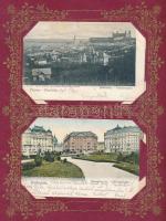 Érintetlen képeslap gyűjtemény 400 férőhelyes albumban az 1900-as évek elejéről, főleg magyar és kül...
