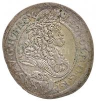 1696N-B / P-O 15kr Ag I. Lipót Nagybánya (5,55g) T:2,2- /  Hungary 1696N-B / P-O 15 Kreuzer Ag Leopold I Baia Mare (5,55g) C:XF,VF Huszár: 1438., Unger II.: 1064.c