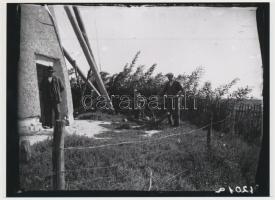 cca 1930 Szélmalmok az Alföldön, Kerny István (1879-1963) hagyatékában levő 5 db vintage negatív mod...