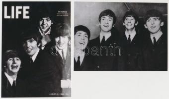 1964 Beatles együttes a Life magazinban, 2 db modern másolat Fekete György (1904-1990) budapesti fényképész hagyatékából, 10x14 cm