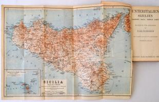 Karl Baedeker: Unteritalien, Sizilien, Sardinien, Malta, Tripolis, Korfu. Handbuch für Reisende. Lei...