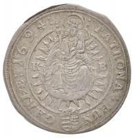 1694K-B 15kr Ag "I. Lipót" Körmöcbánya (6,07g) T:2,2- ki. / 
Hungary 1694K-B 15 Kreuzer A...