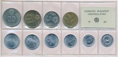 1984. 2f-20Ft 10db klf, érmés forgalmi sor fóliatokban T:1
Adamo FO17