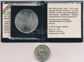 Vegyes: 1998. 100Ft alpakka "1848-1849 Szabadságharc 150. évfordulója". Szign.: Lebó Feren...