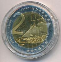 2004. 2EUR "Mátyás király - Phoenix vitorlás" próbaveret T:P apró ph., ujjlenyomat, kapszulába szorult