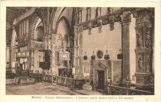 Rimini, Tempio Malatestiano / church, interior