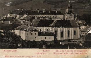 Lőcse, Levoca, Leutschau; Minorita kolostor és megyeház, Feitzinger Ede 1902/12. 436. Minoritenkirche und Komitatshaus / cloister, county hall (r)