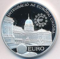 1997. 2000Ft Ag "Integráció az EU-ba-EURO I" (31,46g/0.925/38,6mm) T:PP ujjlenyomat Adamo EM147