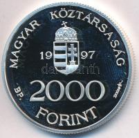 1997. 2000Ft Ag "Integráció az EU-ba-EURO I" (31,46g/0.925/38,6mm) T:PP ujjlenyomat
Adamo...