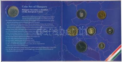 2004. 1Ft-100Ft (7xklf db) forgalmi sor szettben + 2004. 50Ft "EU csatlakozás" forgalmi em...