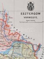 1941 Esztergom vármegye térképe, 1:250000, Magyar Királyi Honvéd Térképészeti Intézet, 34×24 cm