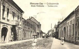 Csíkszereda, Mircurea Ciuc; Vadász utca, Czáka Béla üzlete / street, shop Csíkszereda visszatért So.Stpl
