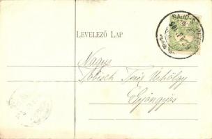 Sajószentpéter, 500 éves református templom; Csizy Elemér könyvnyomdája és papírkereskedése kiadása ...