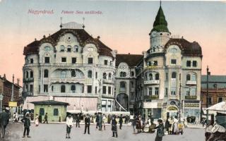 Nagyvárad, Oradea; Fekete Sas szálloda, piac; Benkő Artur kiadása / hotel, market place