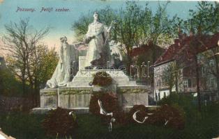 Pozsony, Pressburg, Bratislava; Petőfi szobor / statue (b)