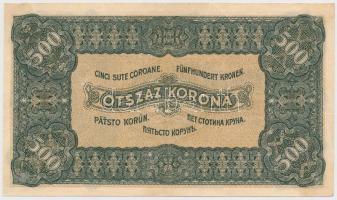1923. 500K "Magyar Pénzjegynyomda Rt. Budapest" T:III
Adamo K34