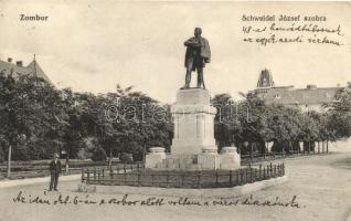 Zombor, Sombor; Schweidel József szobra / statue
