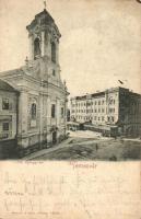 Temesvár, Timisoara; Szent György tér, templom / square, church (b)