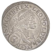 Ausztria 1672. 3kr Ag I. Lipót Bécs (1,66g) T:1- /  Austria 1672. 3 Kreuzer Ag Leopold I Vienna (1,66g) C:AU Krause KM#1169