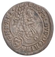 1697C-H 3kr Ag I. Lipót Pozsony (1,55g) T:2 /  Hungary 1697C-H 3 Kreuzer Ag Leopold I Bratislava (1,55g) C:XF Huszár: 1478., Unger II.: 1086.b