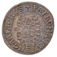 1678K-B 3kr Ag "I. Lipót" Körmöcbánya (1,3g) T:2,2- rep. / 
Hungary 1678K-B 3 Kreuzer Ag ...