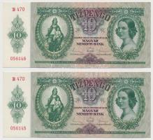 1936. 10P (2x) sorszámkövetők T:I- Adamo P9