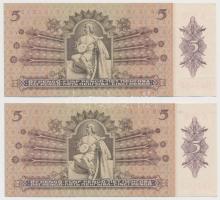 1939. 5P (2x) sorszámkövetők T:I-
Adamo P6