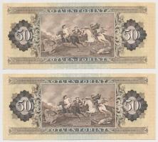 1983. 50Ft (2x) sorszámkövetők, egyik nyomdai papírránccal T:I
Adamo F23