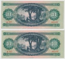 1969. 10Ft (2x) sorszámkövetők T:I
Adamo F23