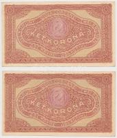 1920. 2K (2x) sorszámkövetők T:II,II- szép papír
Adamo K7