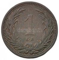 1906KB 1f Br Körmöcbánya (1,58g) T:2- /  Hungary 1906KB 1 Fillér Br Kremnitz (1,58g) C:VF Adamo K1