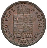 1892KB 1kr Cu "Fiume címer" Körmöcbánya (3,30g) T:2 / 
Hungary 1892KB 1 Kreuzer Cu "...