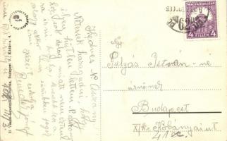 Nagyszombat, Trnava; Ferenc József tér, Nagy Lajos utca / Franz Josef Square, Street corner, shops